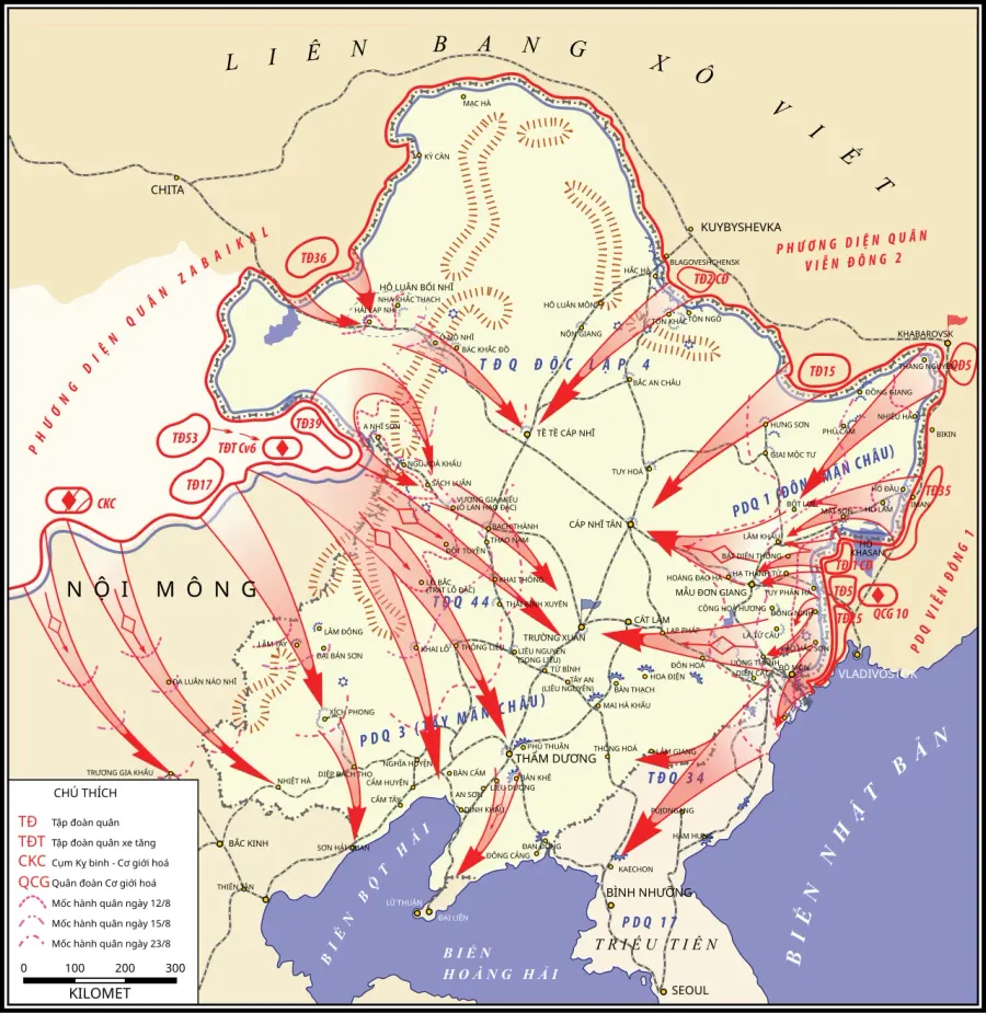 The Soviet invasion of Manchuria card