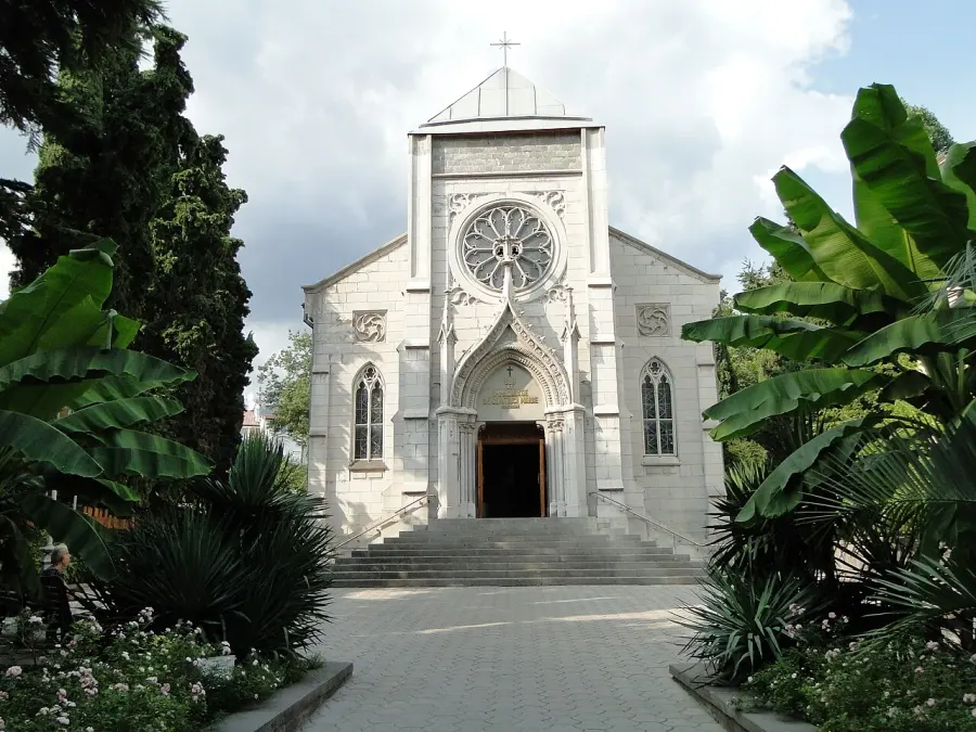 La carte Église de l'Immaculée-Conception de Yalta