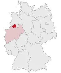 La carte Arrondissement de Steinfurt