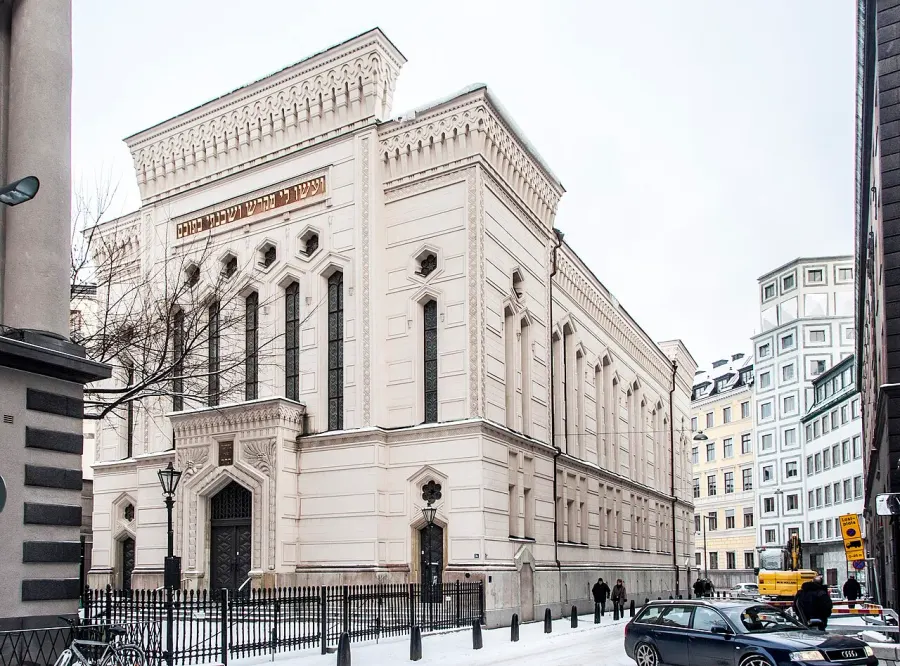 La carte Synagogue de Stockholm