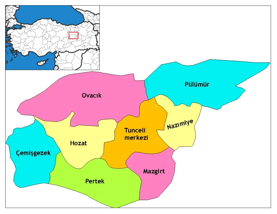 The Tunceli Province card