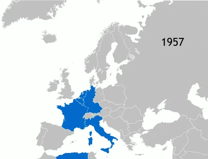 La carte Traité de fusion des exécutifs communautaires