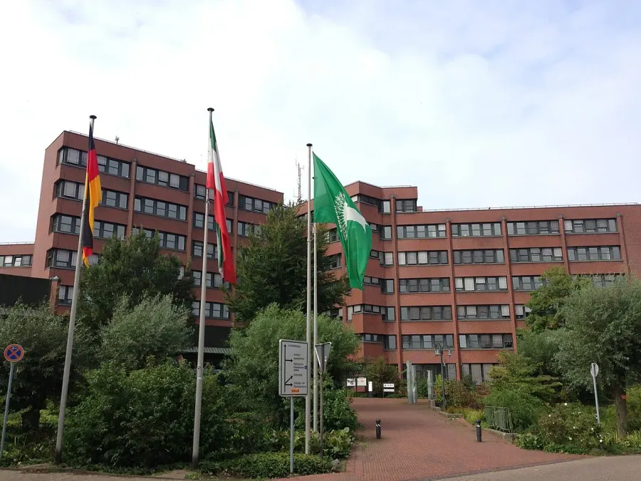 La carte Arrondissement de Wesel