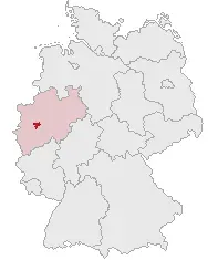 La carte Arrondissement de Mettmann