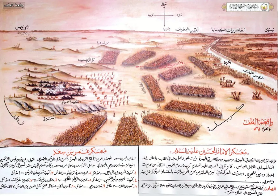 La carte Bataille de Kerbala