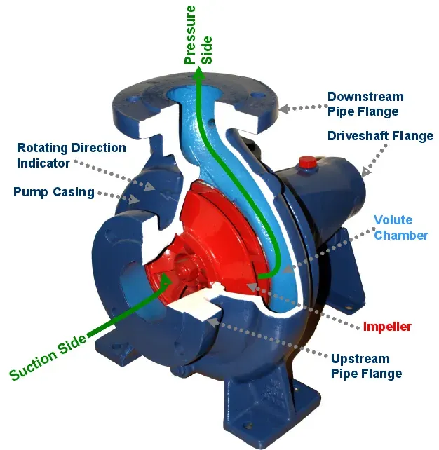 La carte Pompe centrifuge
