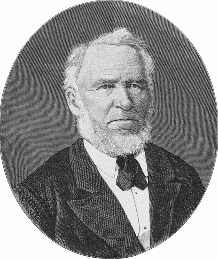 La carte Eduard von Regel