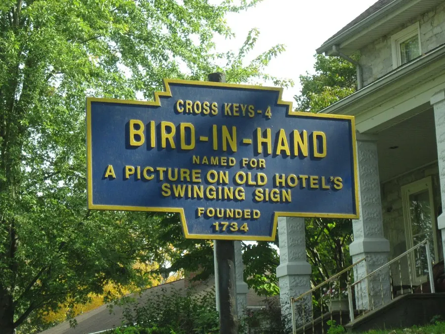 La carte Bird-in-Hand