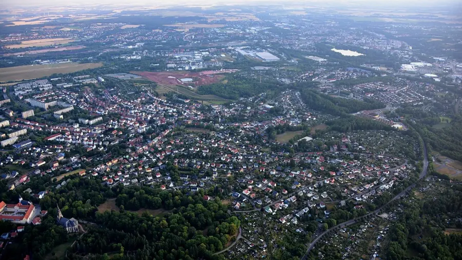 La carte Arrondissement de Zwickau