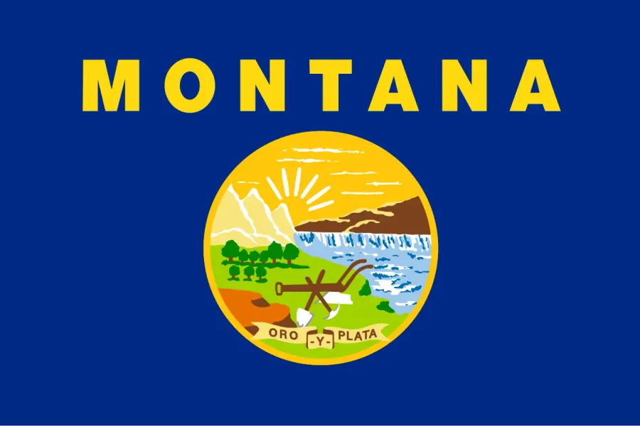 The Flag of Montana card