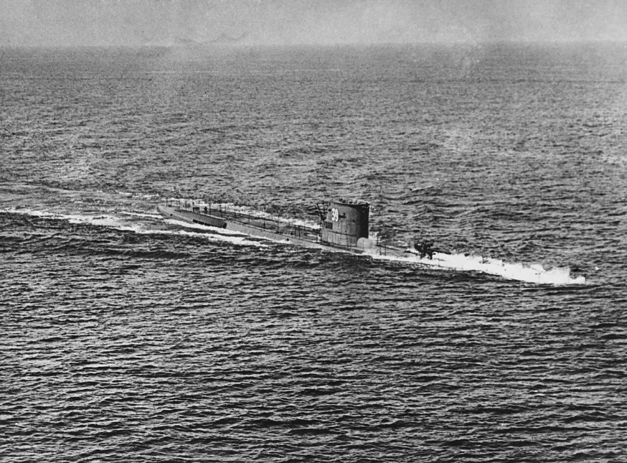 The German submarine U-39 card