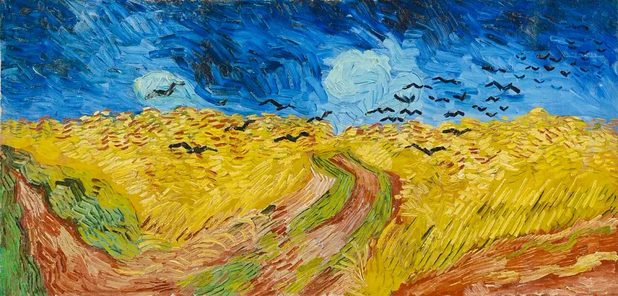 The Wheatfield with Crows card