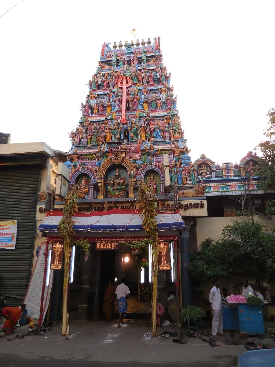 La carte Temple de Kalikambal