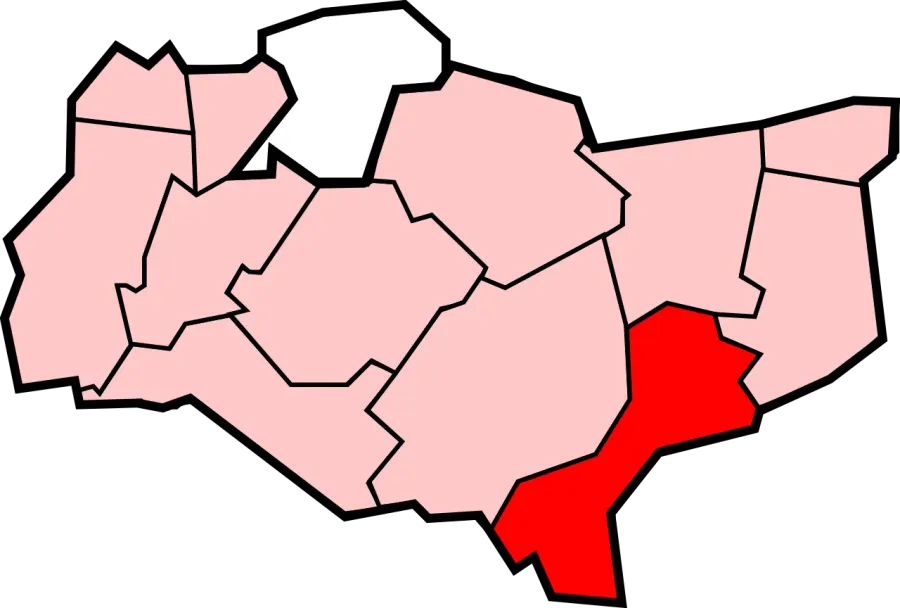 La carte Folkestone and Hythe