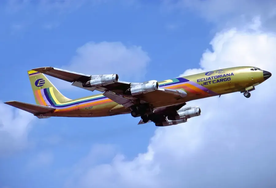 La carte Boeing 707
