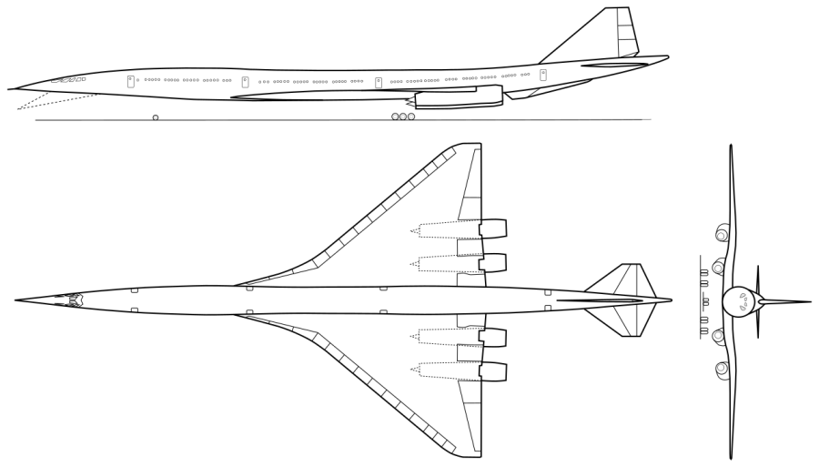 La carte Boeing 2707