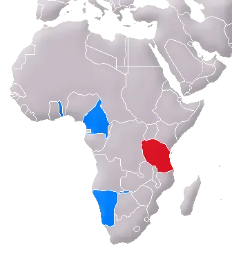 La carte Afrique occidentale allemande