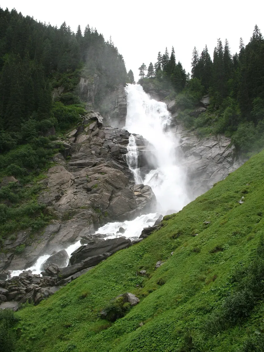La carte Cascades de Krimml