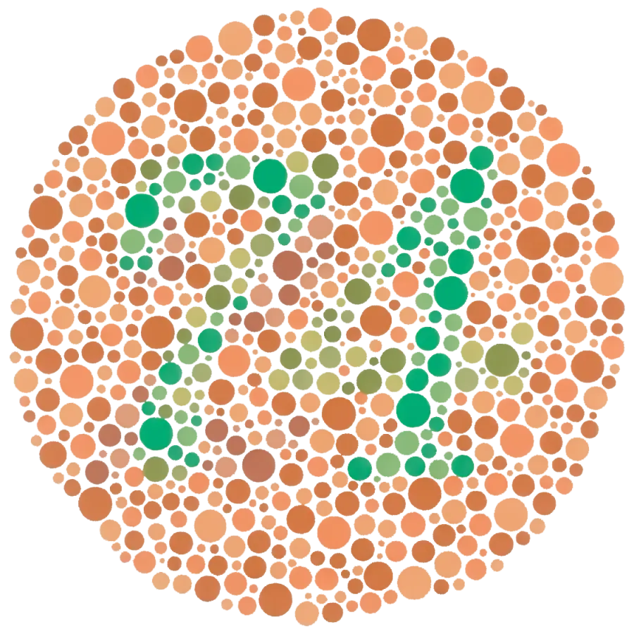 La carte Test d'Ishihara