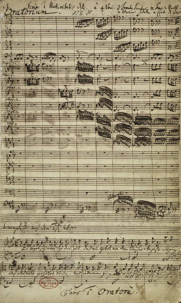 La carte Oratorio de Noël