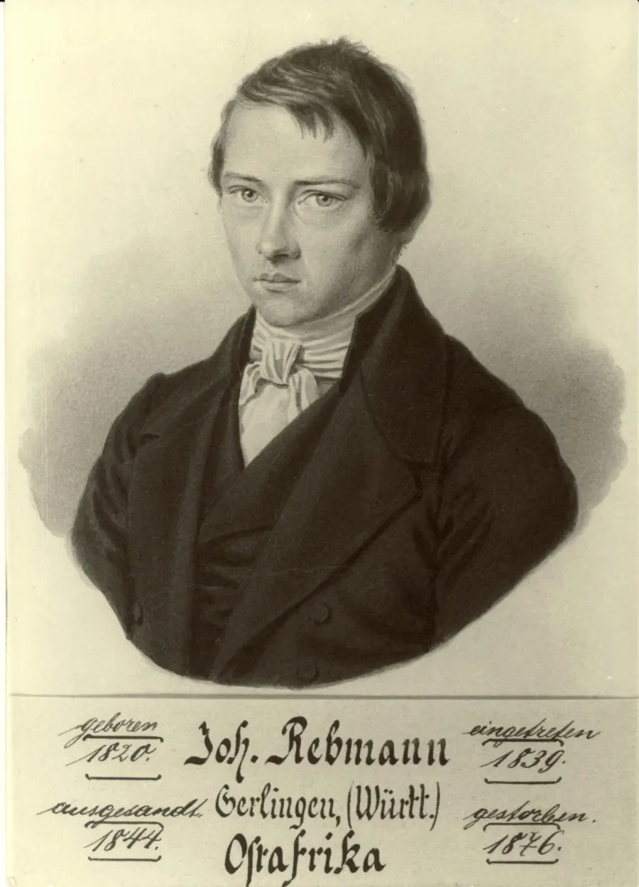 La carte Johannes Rebmann