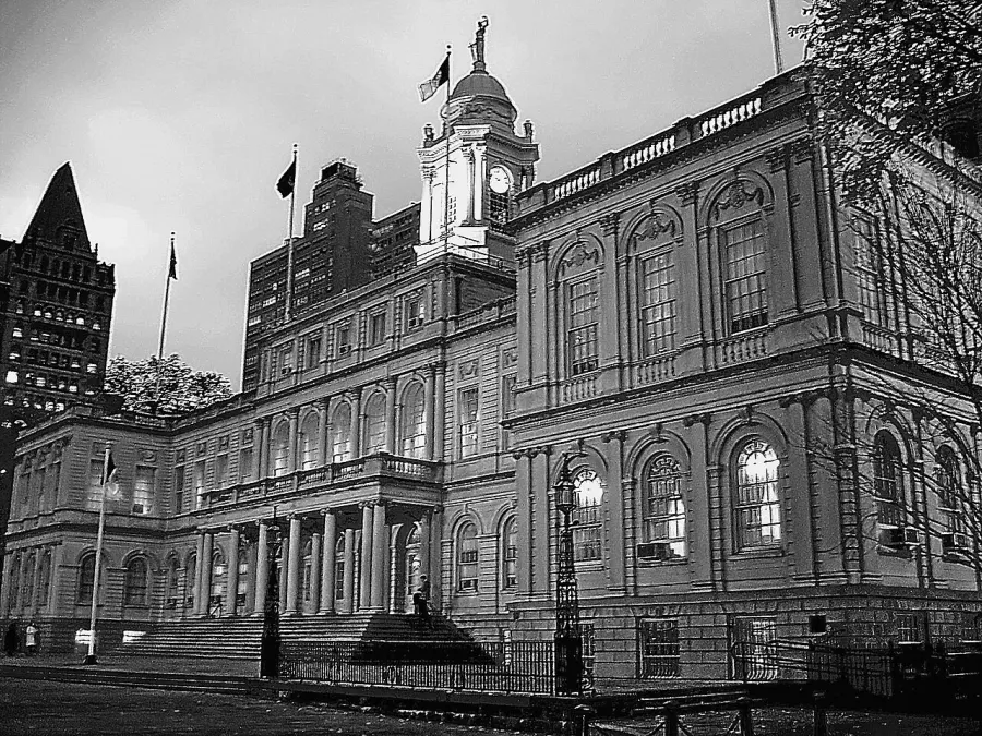 La carte Conseil municipal de New York