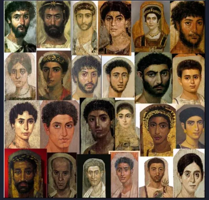 La carte Portraits du Fayoum