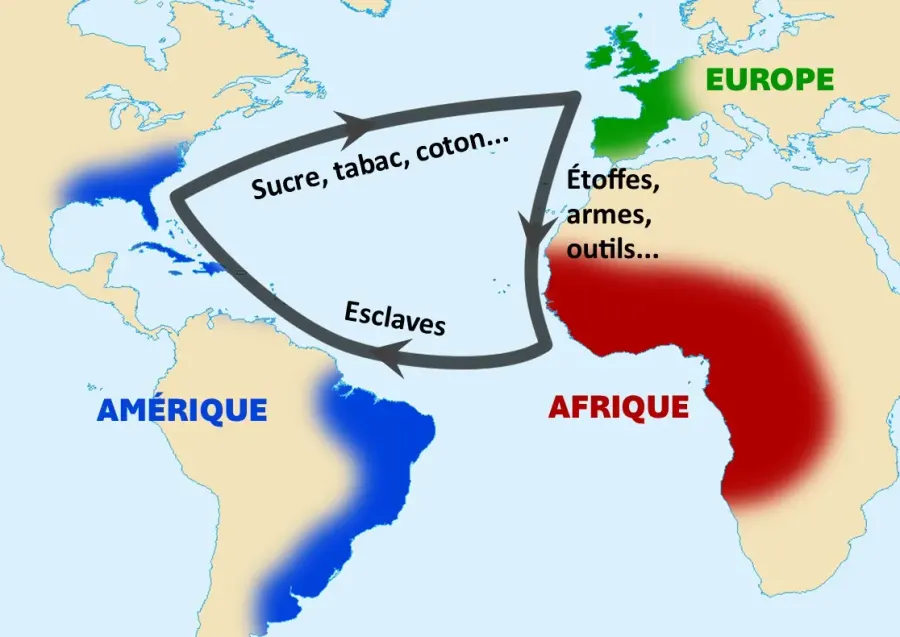 La carte Commerce triangulaire