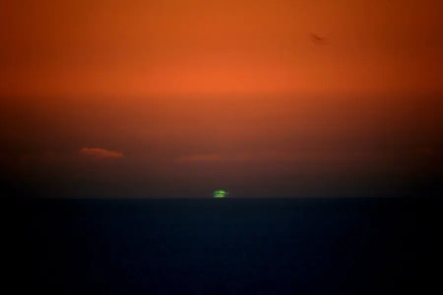 The Green flash card