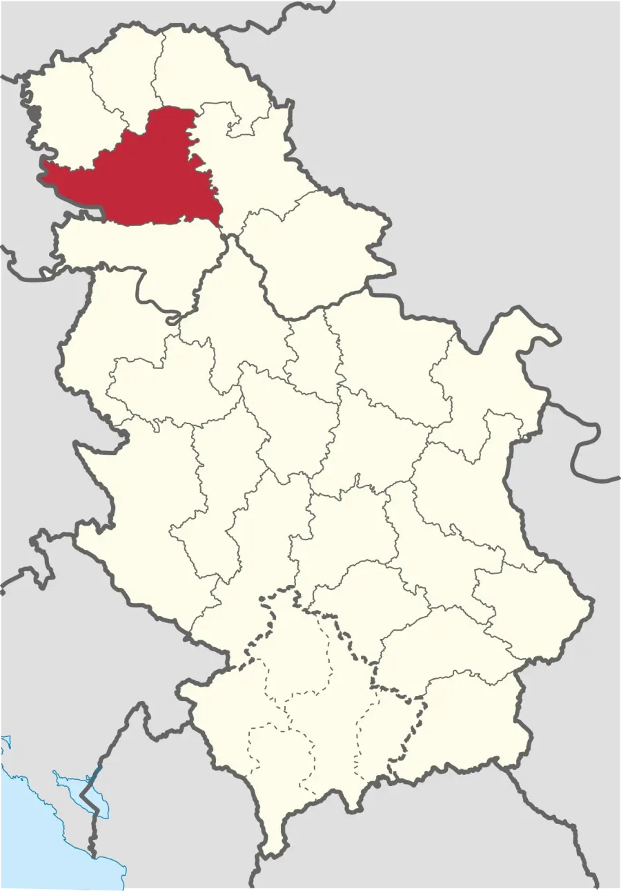 The South Bačka District card