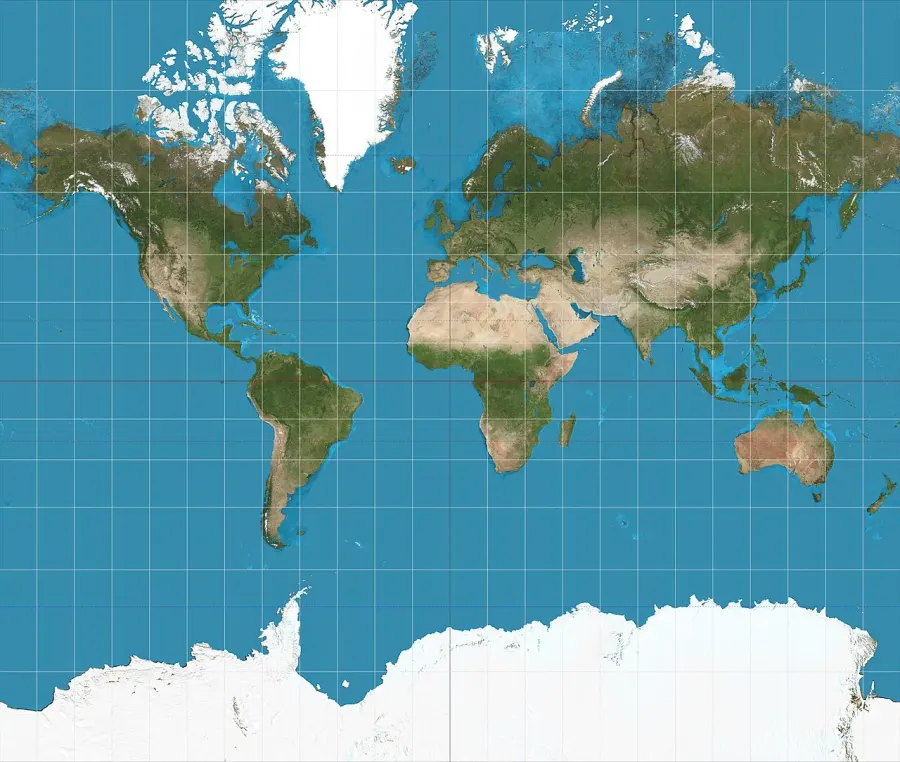 La carte Planisphère