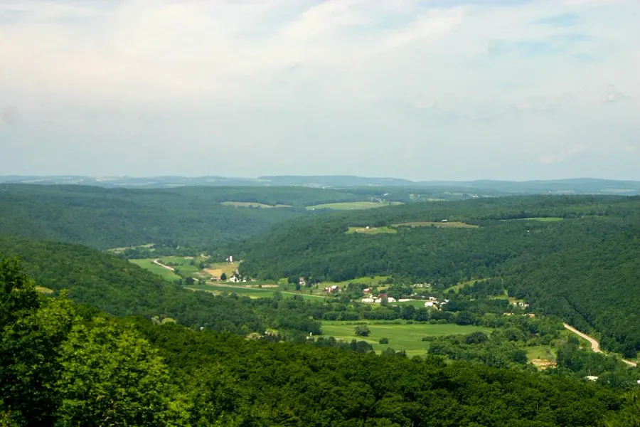 La carte Plateau des Allegheny