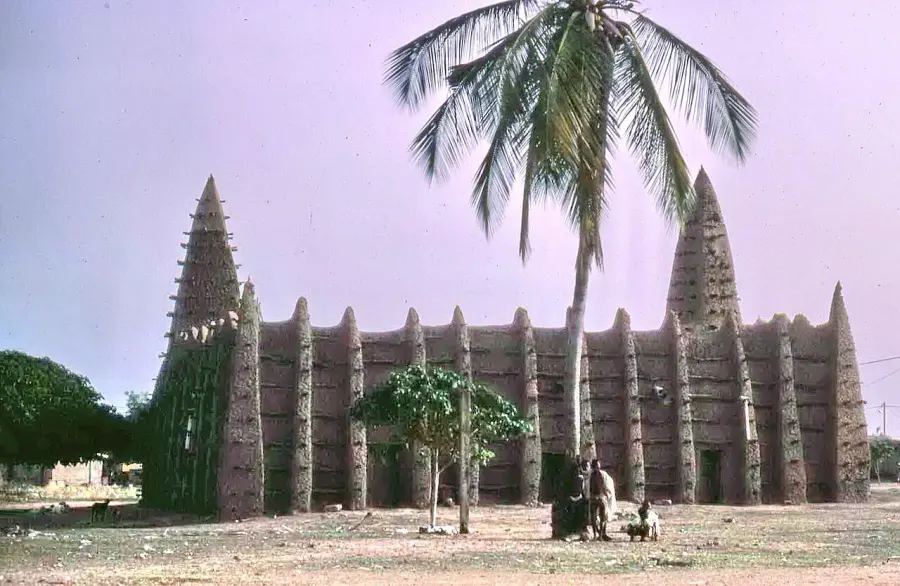 La carte Mosquées de style soudanais dans le nord de la Côte d'Ivoire