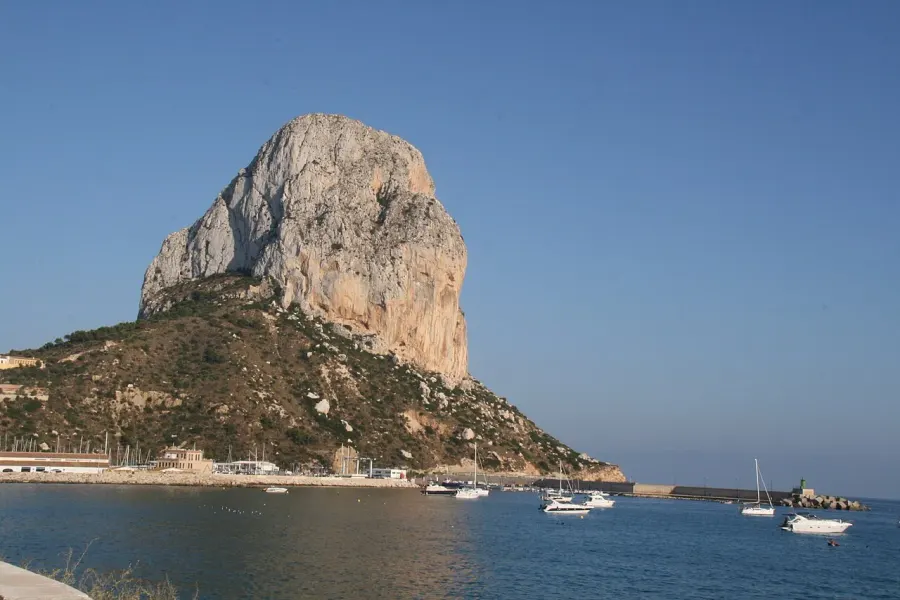 La carte Peñón de Ifach
