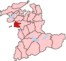 La carte District de Laupen