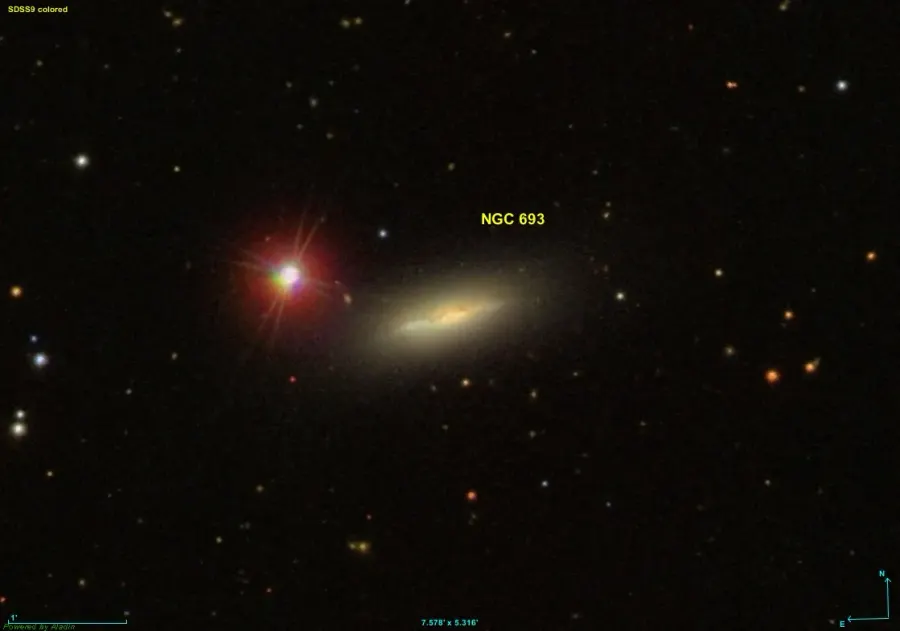 The NGC 693 card