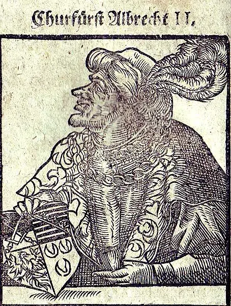 La carte Albert II de Saxe