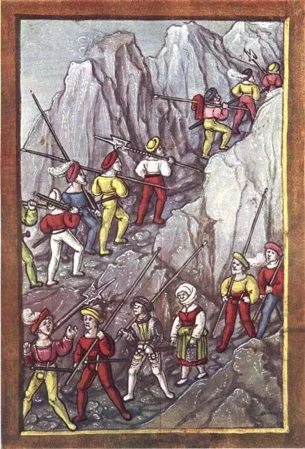 The Swiss mercenaries card