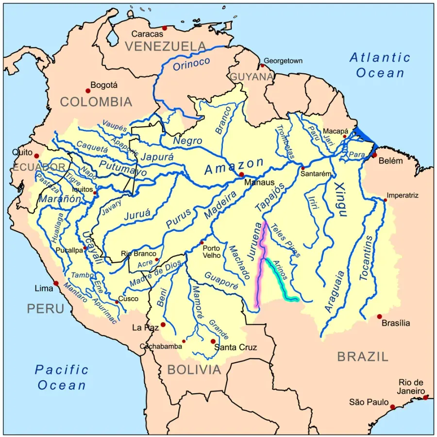 La carte Rio Arinos