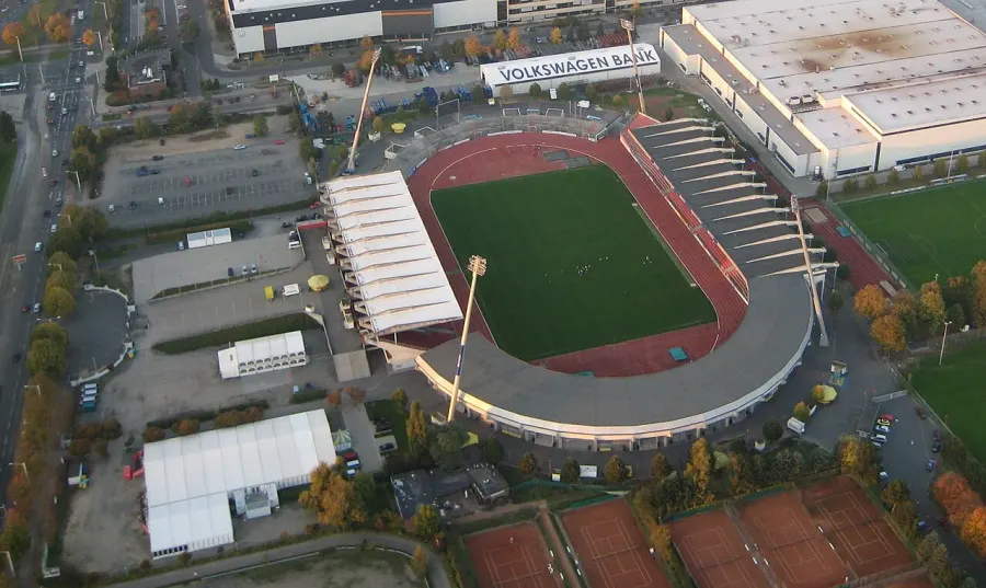La carte Eintracht-Stadion