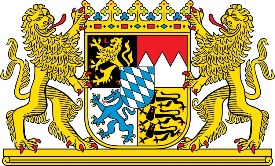 The Coat of arms of Bavaria card