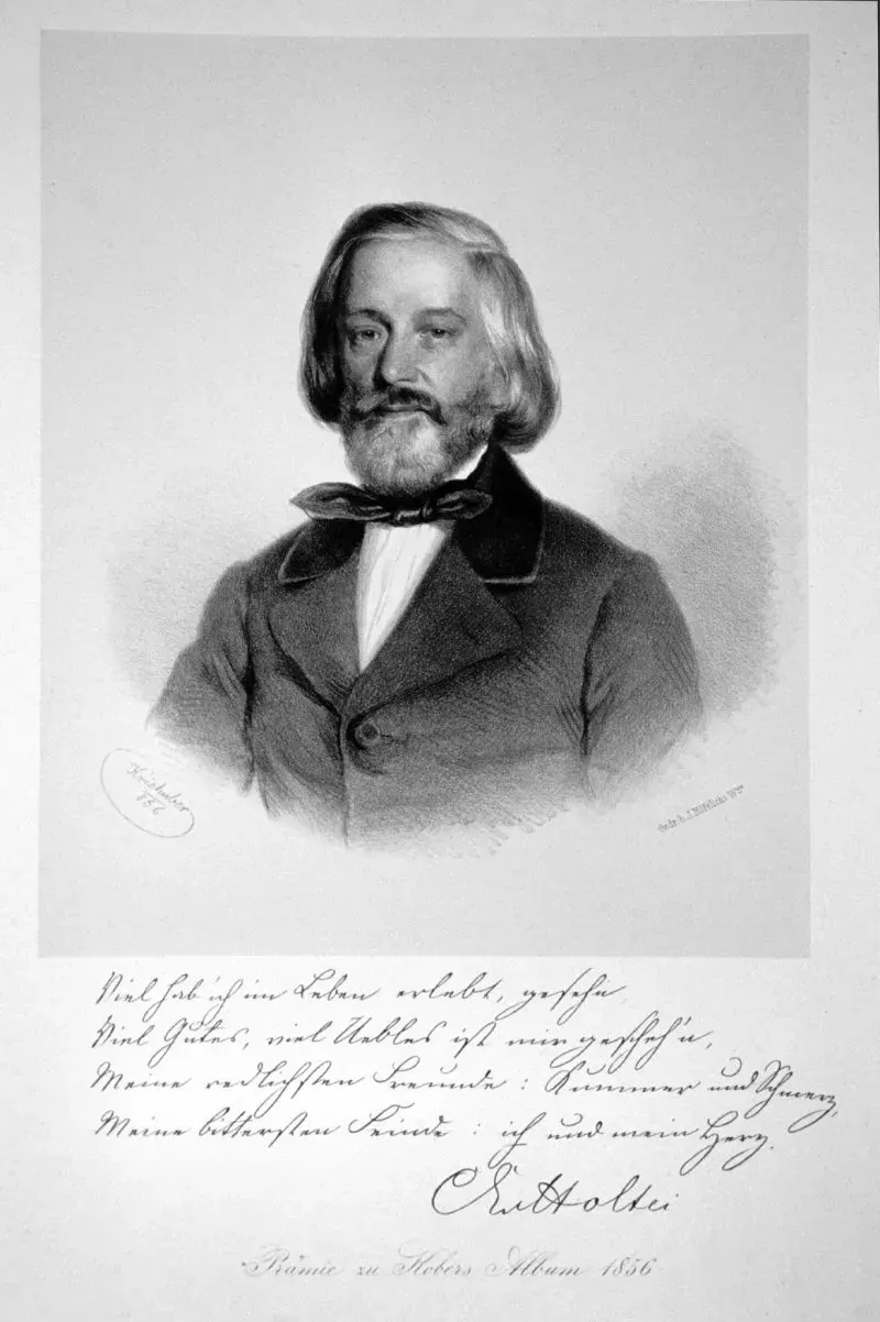 The Karl von Holtei card