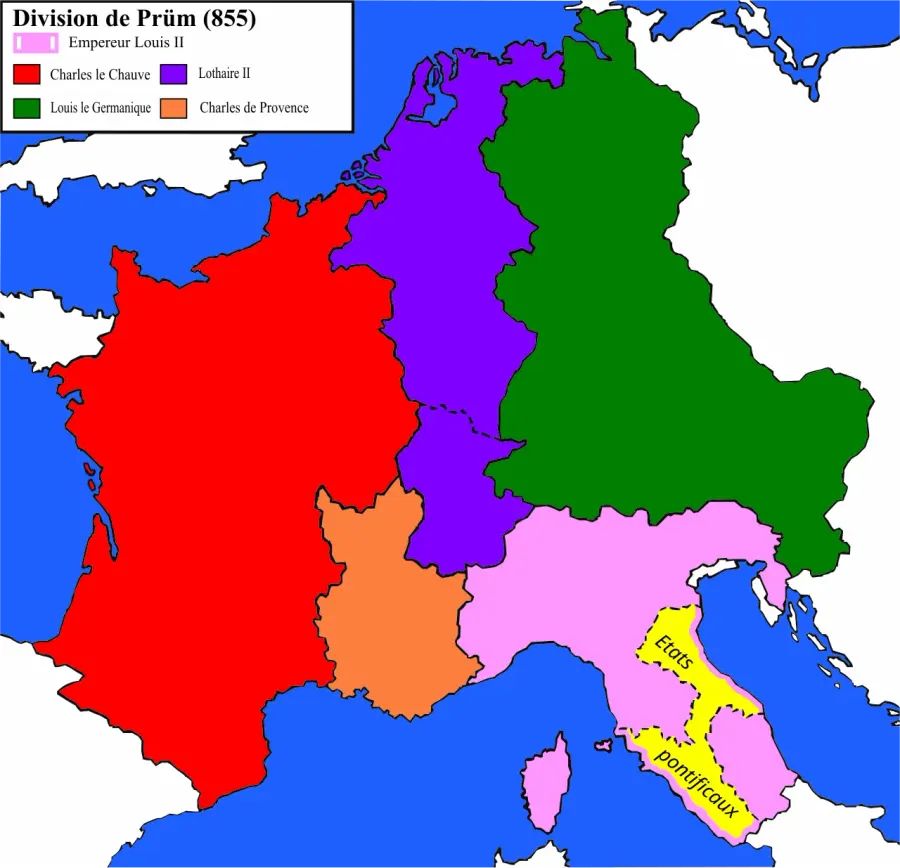 La carte Lotharingie