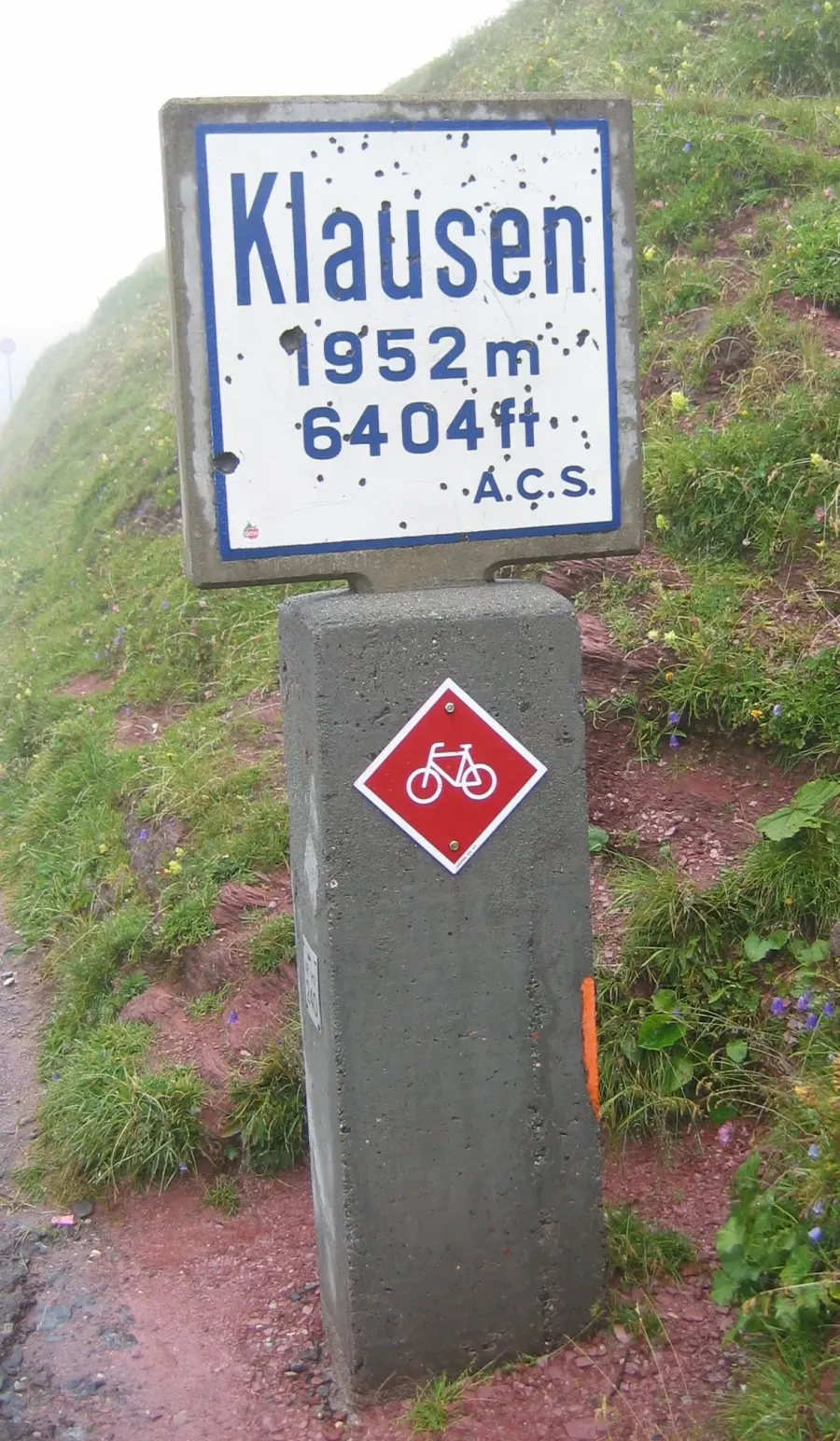 La carte Col du Klausen