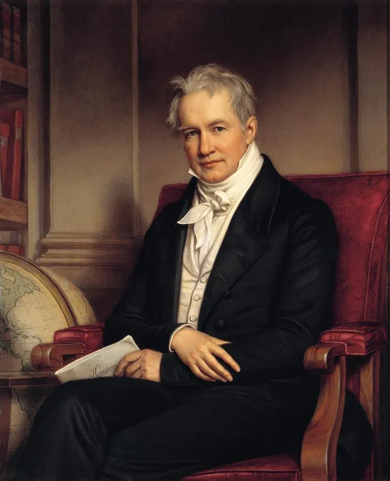 La carte Alexander von Humboldt