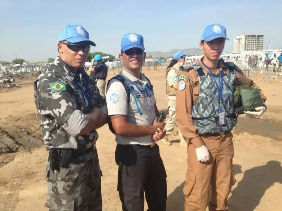 La carte Mission des Nations unies au Soudan du Sud