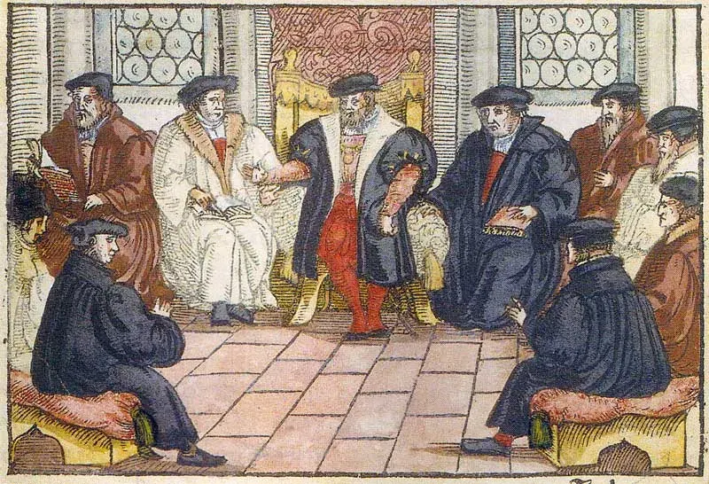 La carte Colloque de Marbourg