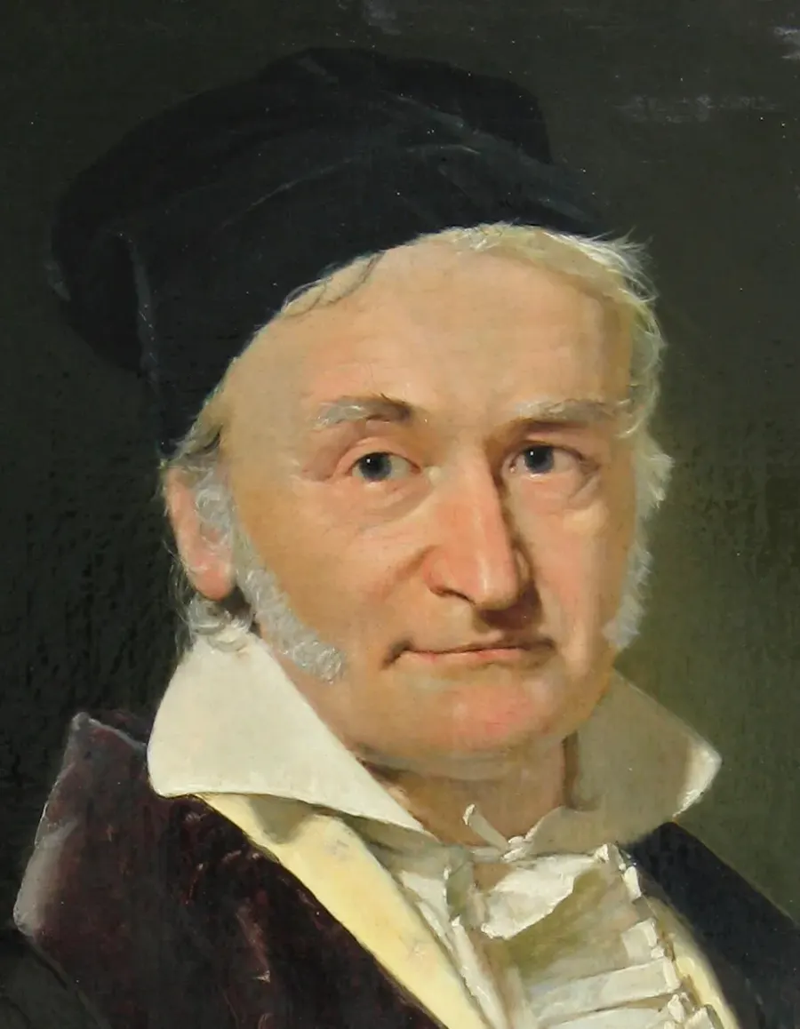 La carte Carl Friedrich Gauss