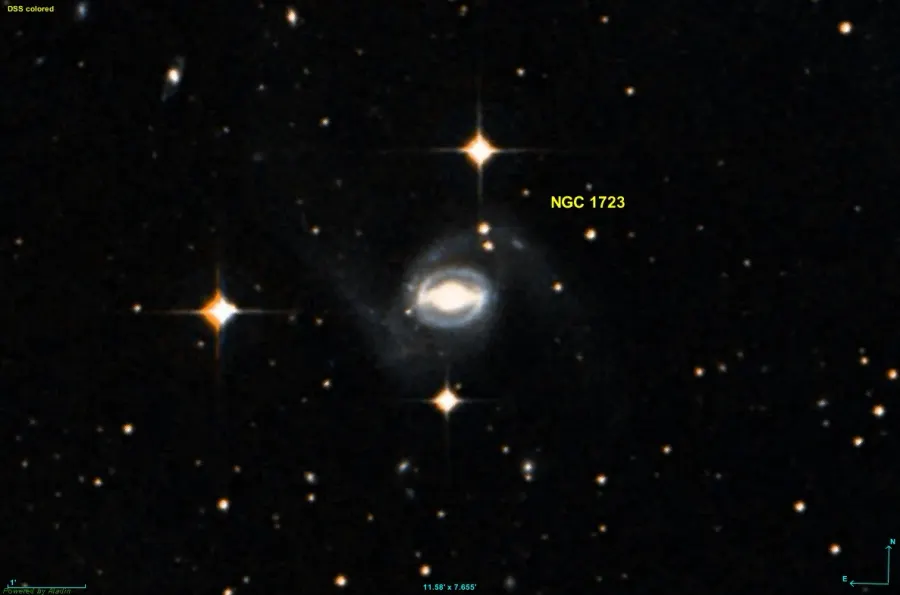 La carte NGC 1723