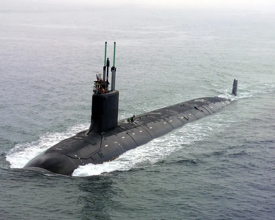 La carte USS Virginia